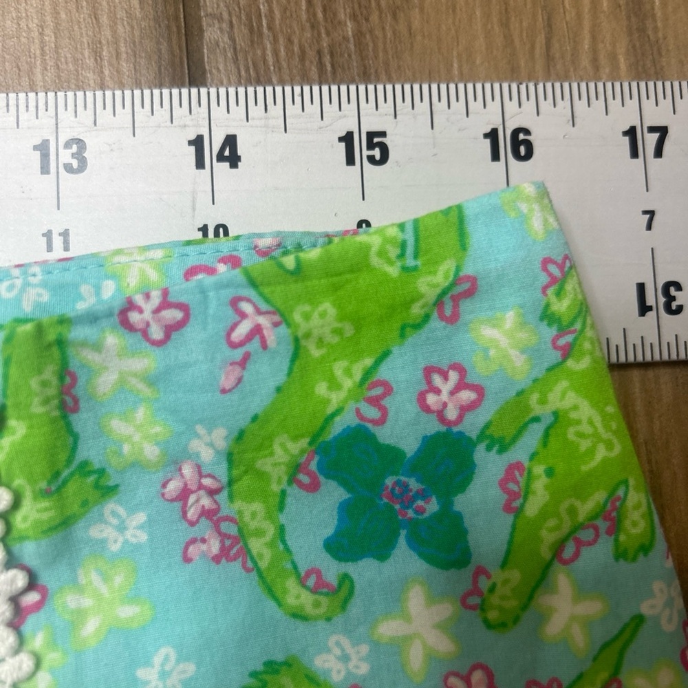 Lilly Pulitzer Alberta Gator Skort Size 6 Blue Green Alligator Golf Tennis - Picture 7 of 7